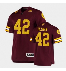 Men Arizona State Sun Devils Pat Tillman Premier Maroon Football Jersey