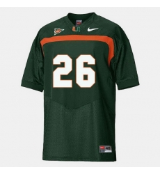 Men Miami Hurricanes Sean Taylor College Football Green Jersey