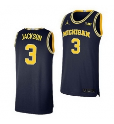 Michigan Wolverines Zeb Jackson Navy Limited Basketball Jersey