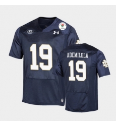 Men Notre Dame Fighting Irish Justin Ademilola 2021 Rose Bowl Navy College Football Jersey