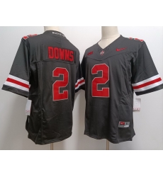 Men Ohio State Buckeyes Caleb Downs #2 Black F U S E Stitched NCAA Football Jersey