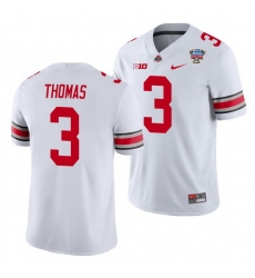 Ohio State Buckeyes Michael Thomas White 2021 Sugar Bowl College Football Jersey