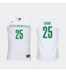 Men Oregon Ducks Luke Osborn White Elite Authentic Performance College Basketball Jersey