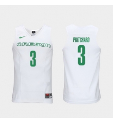 Men Oregon Ducks Payton Pritchard White Elite Authentic Performance College Basketball Jersey