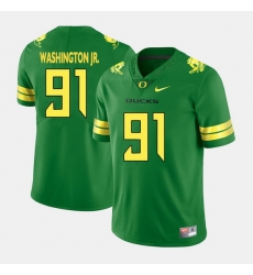 Men Oregon Ducks Tony Washington Jr. College Football Green Jersey