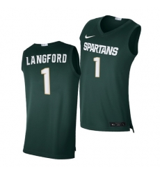 Michigan State Spartans Joshua Langford Green Alumni Limited Michigan State Spartans Jersey