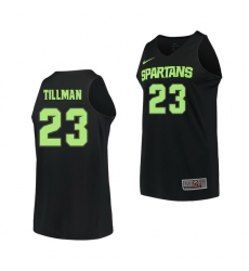 Michigan State Spartans Xavier Tillman Black Replica Men'S Jersey