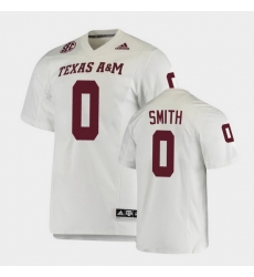 Men Texas A&M Aggies Ainias Smith College Football White Premier Jersey