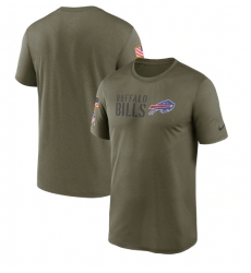 Men Buffalo Bills Olive 2022 Salute To Service Legend Team T Shirt