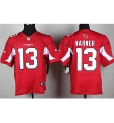 Nike Arizona Cardinals 13 Kurt Warner Red Elite NFL Jersey