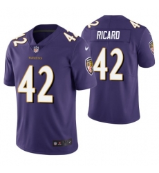 Baltimore Ravens 42 Patrick Ricard Purple Vapor Untouchable Limited Jersey