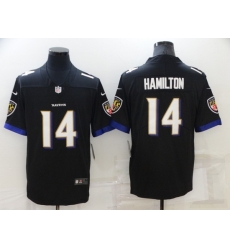 Men Baltimore Ravens 14 Kyle Hamilton Black Vapor Untouchable Limited Stitched jersey