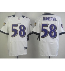 Nike Baltimore Ravens 58 Elvis Dumervil Purple White elite NFL Jersey