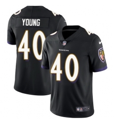 Nike Ravens #40 Kenny Young Black Alternate Mens Stitched NFL Vapor Untouchable Limited Jersey