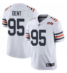 Bears 95 Richard Dent White Alternate Men Stitched Football Vapor Untouchable Limited 100th Season Jersey