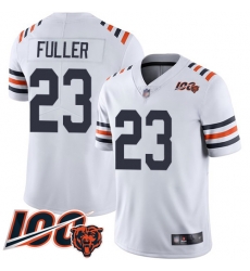 Men Chicago Bears 23 Kyle Fuller White 100th Season Limited Football Jersey