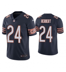 Men Chicago Bears 24 Khalil Herbert Navy Vapor Untouchable Limited Stitched Jersey