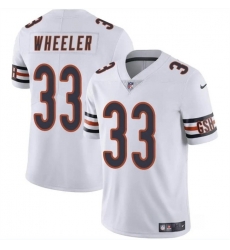 Men Chicago Bears 33 Ian Wheeler White Vapor Stitched Football Jersey