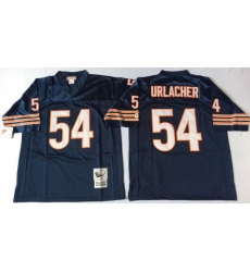 Men Chicago Bears 54 Brian Urlacher Navy M&N 1985 Throwback Jersey