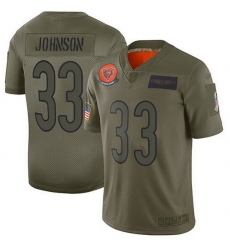 Nike Bears 33 Jaylon Johnson Camo Men Stitched NFL Limited 2019 Salute To Service Jersey