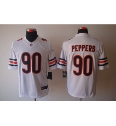 Nike Chicago Bears 90 Julius Peppers White Limited NFL Jersey