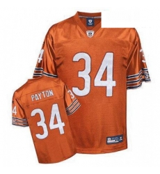 Youth Reebok Chicago Bears 34 Walter Payton Orange Premier EQT Throwback NFL Jersey