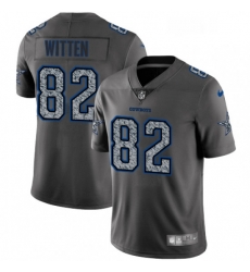 Mens Nike Dallas Cowboys 82 Jason Witten Gray Static Vapor Untouchable Limited NFL Jersey