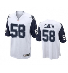 Youth Dallas Cowboys 58 Mazi Smith Navy Thanksgiving Stitched Football Jersey