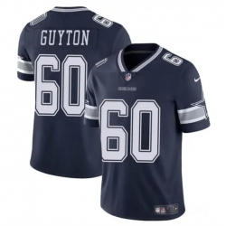 Youth Dallas Cowboys 60 Tyler Guyton Navy 2024 Draft Vapor Untouchable Limited Stitched Football Jersey