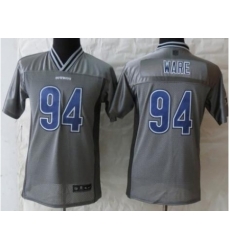 Youth Nike Dallas Cowboys 94 DeMarcus Ware Grey Vapor Elite NFL Jerseys