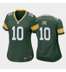 women jordan love green bay packers green game jersey 