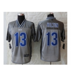 Nike Indianapolis Colts 13 T.Y. Hilton Grey Vapor Elite NFL Jersey