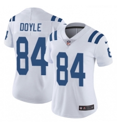 Womens Nike Indianapolis Colts 84 Jack Doyle White Vapor Untouchable Limited Player NFL Jersey