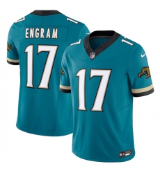 Men Jacksonville Jaguars 17 Evan Engram Teal 2024 F U S E  Prowler Throwback Vapor Limited Stitched Football Jersey