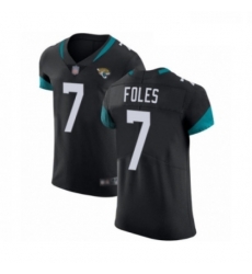 Men Jacksonville Jaguars 7 Nick Foles Black Team Color Vapor Untouchable Elite Player Football Jersey