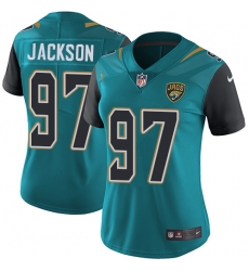 Nike Jaguars #97 Malik Jackson Teal Green Team Color Womens Stitched NFL Vapor Untouchable Limited Jersey