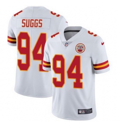 Nike Chiefs 94 Terrell Suggs White Men Stitched NFL Vapor Untouchable Limited Jersey