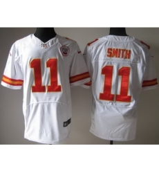 Nike Kansas City Chiefs 11 Alex Smith White Elite NFL Jersey