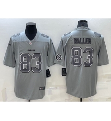 Men Las Vegas Raiders 83 Darren Waller Grey Atmosphere Fashion Stitched Jersey