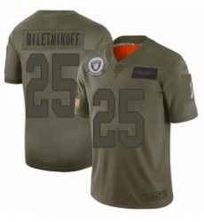 Men Oakland Raiders 25 Fred Biletnikoff Limited Camo 2019 Salute to Service Football Jersey