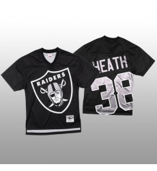 NFL Las Vegas Raiders 38 Jeff Heath Black Men Mitchell  26 Nell Big Face Fashion Limited NFL Jersey