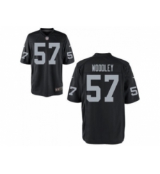 Nike Oakland Raiders 57 LaMarr Woddley black game NFL Jersey