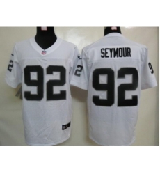 Nike Oakland Raiders 92 Richard Seymour White Elite NFL Jersey