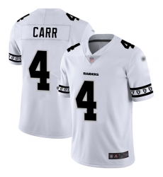 Raiders 4 Derek Carr White Mens Stitched Football Limited Team Logo Fashion Jersey