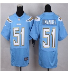 New San Diego Chrgers #51 Kyle Emanuel Electric Blue Alternate Men Stitched NFL New Elite Jersey