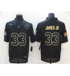 Nike Los Angeles Chargers 33 Derwin James Black 2020 Salute To Service Limited Jersey