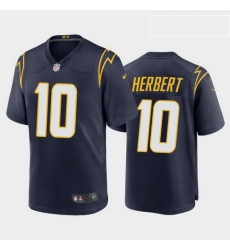 men justin herbert los angeles chargers navy alternate game jersey 2020 