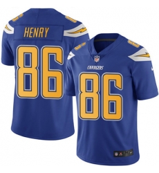 Youth Nike Chargers #86 Hunter Henry Electric Blue Stitched NFL Limited Rush Jersey