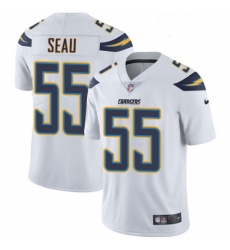 Youth Nike Los Angeles Chargers 55 Junior Seau Elite White NFL Jersey