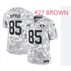 Men 49ers Ji'Ayir Brown 2024 salute to service Stitched jersey